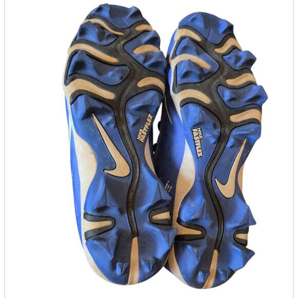 Nike Hyperdiamond 4 Keystone Molded Softball Cleats Royal Blue with White Trim - Picture 5 of 6